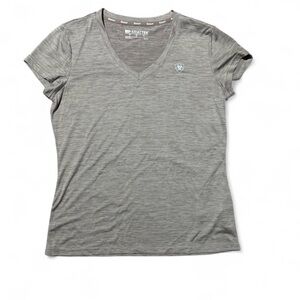 Ariat Grey V-Neck Short Sleeve Performance Tee